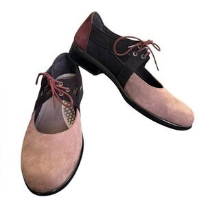 NAOT Women's Lace-Up Alisio Shoe Shiitake Nubuck/Velvet Black Nubuck 10